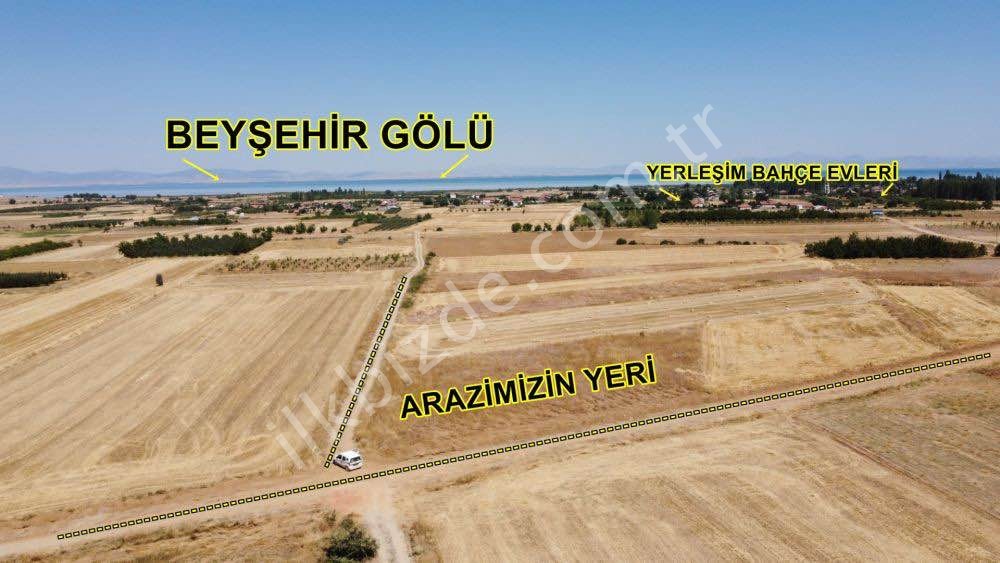 KONYA / BEYŞEHİR / GÖLYAKA 2.516 m² KÖŞE PARSEL GÖLE YAKIN MÜSTAKİL TARLA