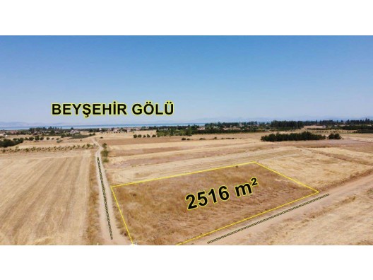 KONYA / BEYŞEHİR / GÖLYAKA 2.516 m² KÖŞE PARSEL GÖLE YAKIN MÜSTAKİL TARLA