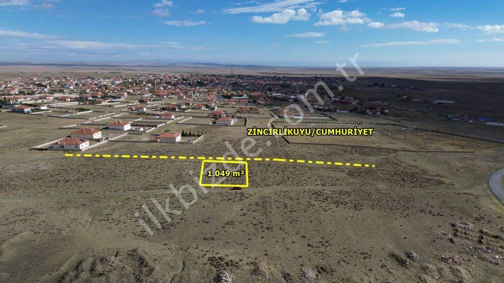 KULU ZİNCİRLİKUYU DA 1.049 M2 MÜSTAKİL TAPULU VİLLA ARSASI