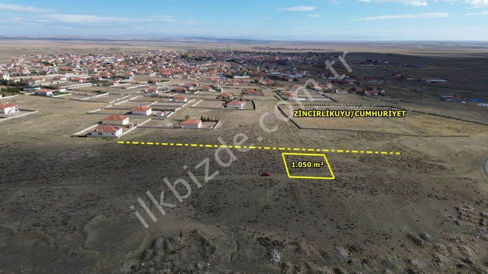 KULU ZİNCİRLİKUYU DA 1.050 M2 MÜSTAKİL TAPULU VİLLA ARSASI