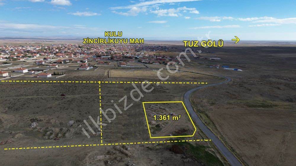 KULU ZİNCİRLİKUYU DA 1.361 M2 MÜSTAKİL TAPULU VİLLA ARSASI