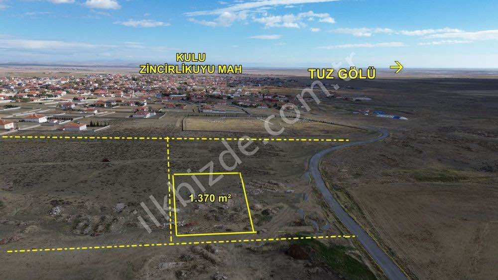 KULU ZİNCİRLİKUYU DA 1.370 M2 MÜSTAKİL TAPULU VİLLA ARSASI