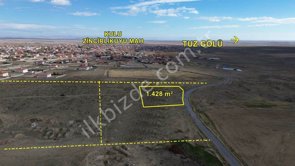 KULU ZİNCİRLİKUYU DA 1.428 M2 MÜSTAKİL TAPULU VİLLA ARSASI