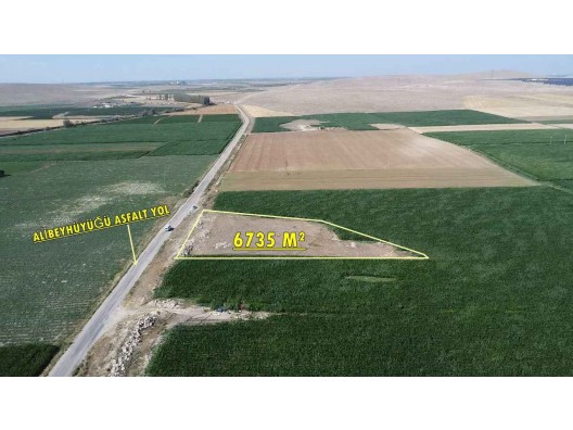 KONYA / ÇUMRA / ALİBEYHÜYÜĞÜNDE 6.735 m² MÜSTAKİL TARLA