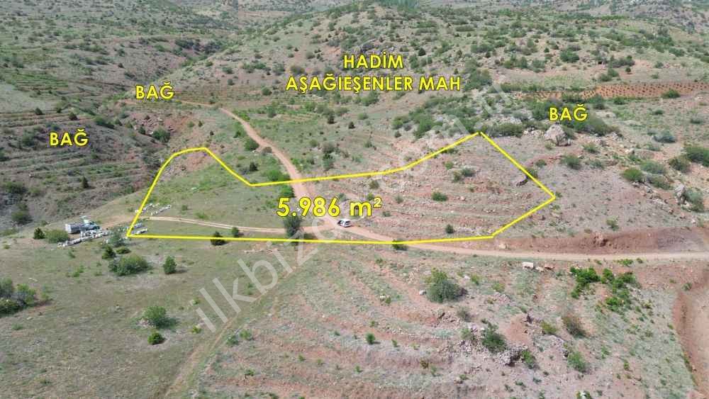 HADİM AŞAĞIEŞENLER DE 5.986 M2 MÜSTAKİL TAPULU TARLA