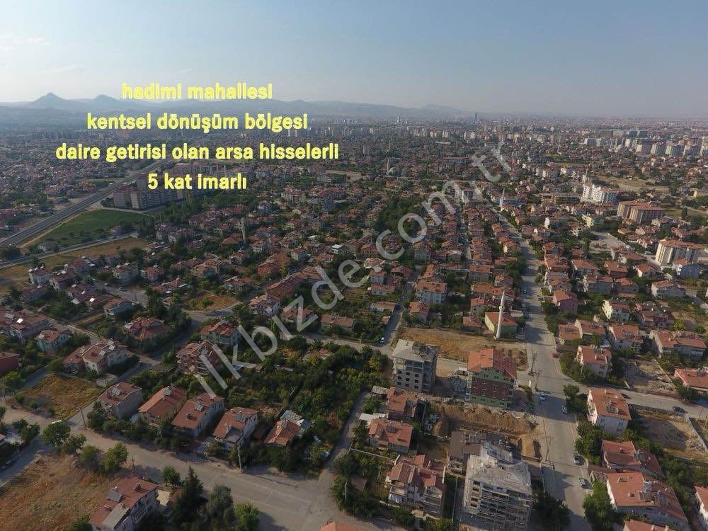 MERAM / HADİMİ MAHALLESİ KENTSEL DÖNÜŞÜM KAPSAMINDA HİSSELİ İMARLI ARSA